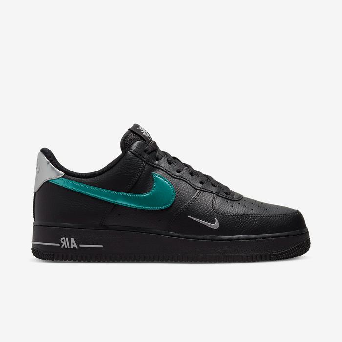 Nike Air Force 1 '07 Black Blue Lightning Original Resmi