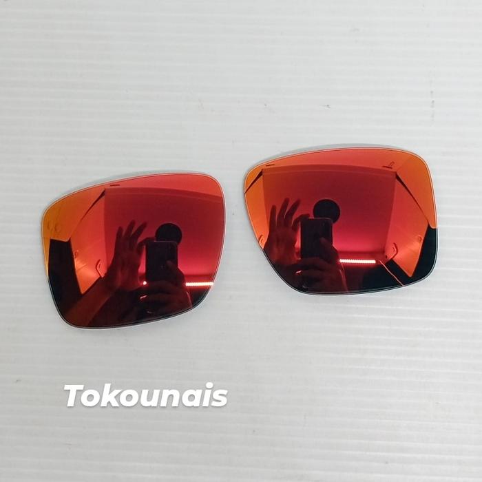 Oakley Holbrook metal fire red polarized lens