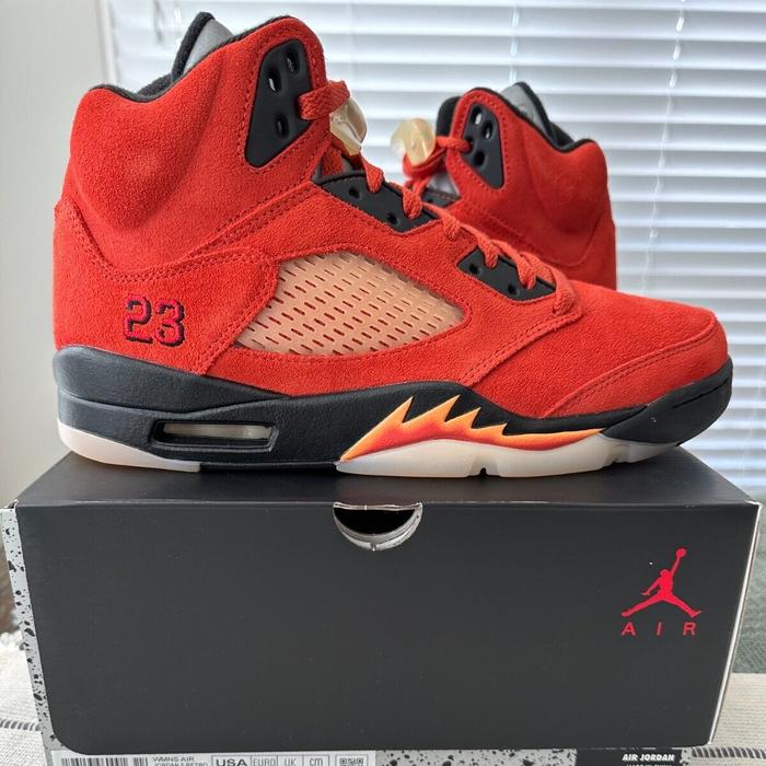 Nike Womens Air Jordan 5 Retro "Dunk On Mars/Fire Red" Original BNIB