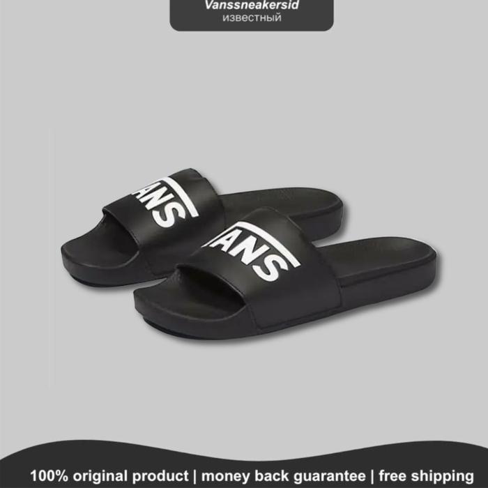 VANS SLIDE ON LOGO BLACK BNIB ORIGINAL