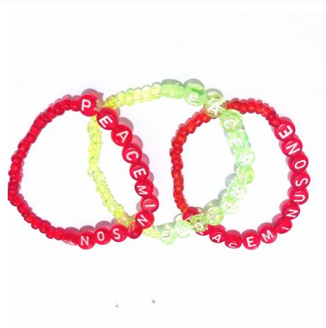 Gelang Kpop Lisa GD Kwon PMO PEACEMINUSONE Warna Merah