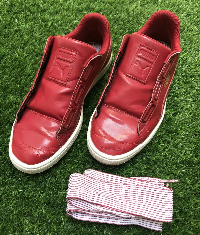 Sepatu Puma Basket Heart Red