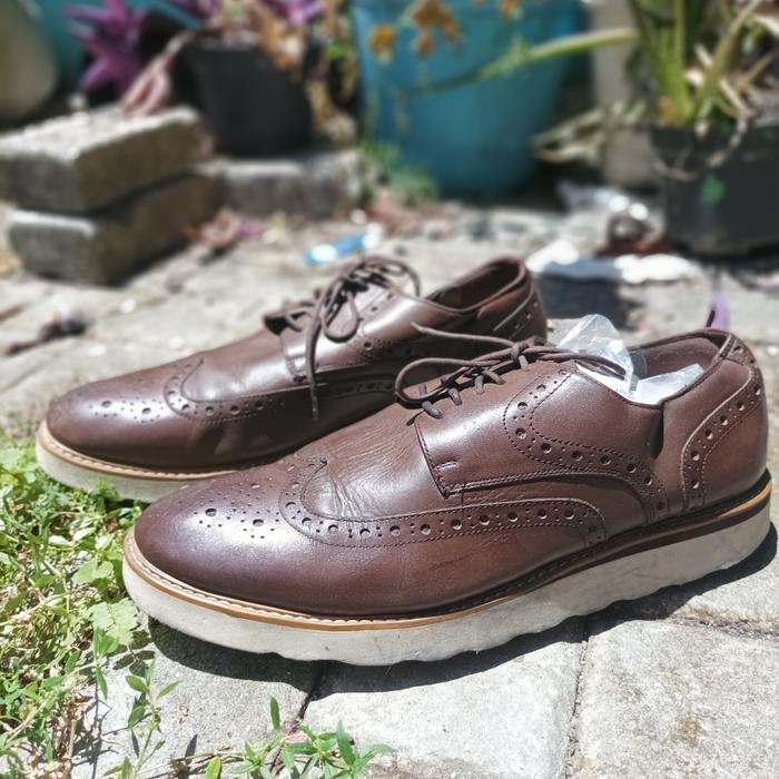 sepatu misope kulit brogue wingtip
