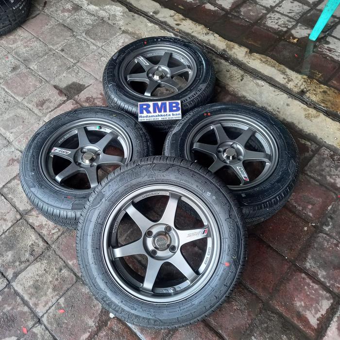 VELG MOBIL SECOND TE37 RING 15 + BAN BISA BUAT CALYA SIGRA IGNIS