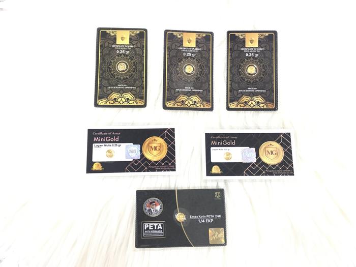 LOGAM MULIA MINI GOLD 0.25 GRAM ANTAM/UBS/COSTUM