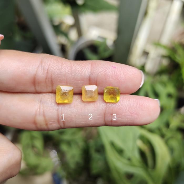 Batu Permata Mulia Yakut Kuning / Yellow Sapphire Cutting