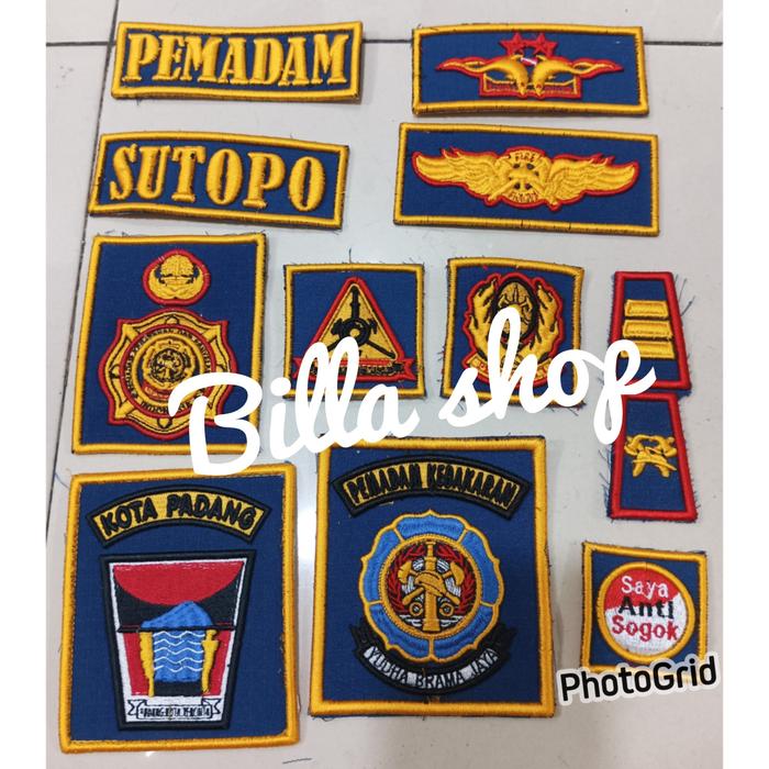 Atribut DAMKAR Bordir Timbul