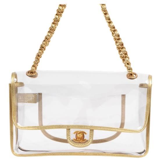 Chanel Medium Transparent Naked Shoulder Bag Authentic