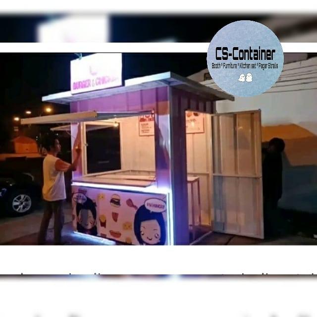 booth kontainer/booth semi container/kontainer custom design #311