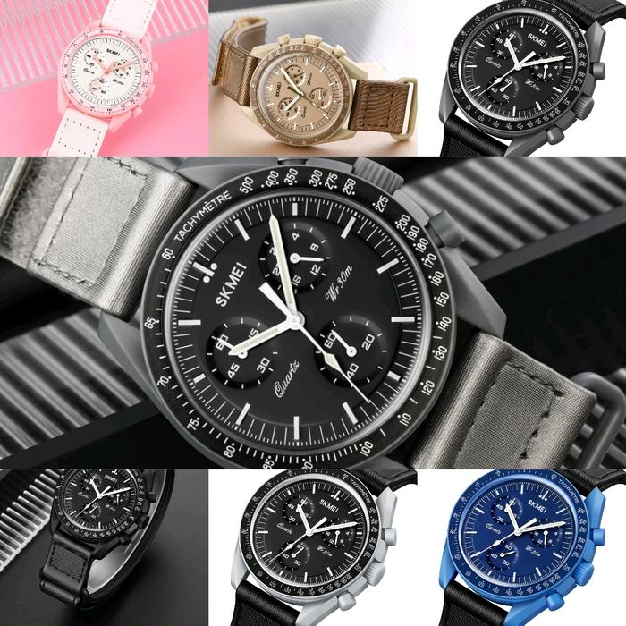 PENGIRIMAN INSTANT / Jam Tangan Pria skmei 1982 omega model water resist original