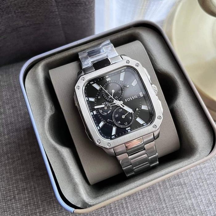 Jual Jam Tangan F0ss1L BQ2655 Steenless Steel Silver Black Original