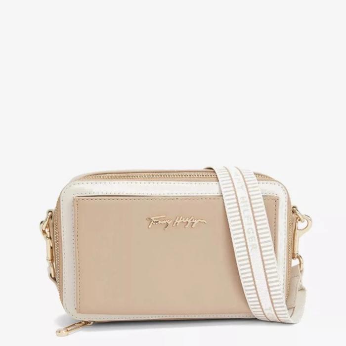 TOMMY HILFIGER - Iconic Tommy Crossover Camera Bag (Original) - Beige