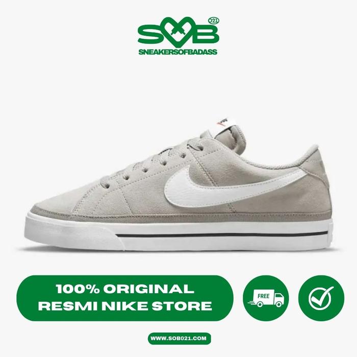 Sepatu Sneakers Nike Court Legacy Suede Cobblestone - DH0956-002