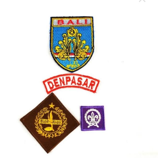 Emblem Bordir Pramuka putra Denpasar Bali