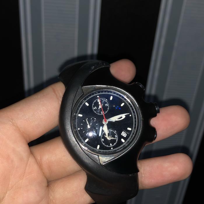 Oakley Detonator 10 Bar Hydrophobic Chronograph Watch Jam Tangan