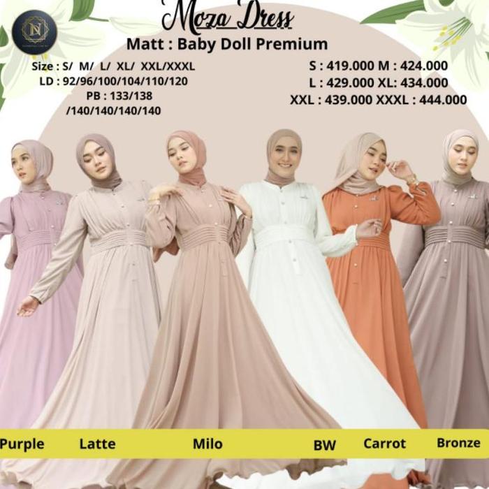 Moza Dress By Nadheera Luxury   Outfit Beekunjung Hari Lebaran