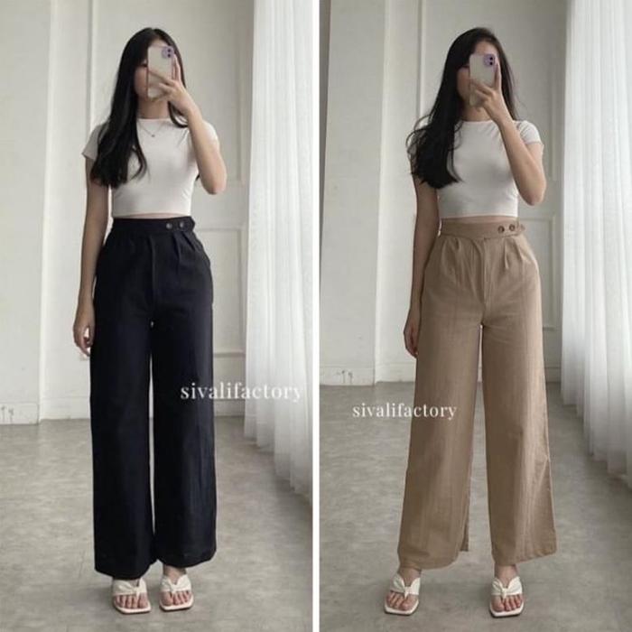 Lalita Kulot Linen / Kulot Linen / Kulot Wanita Murah / Kulot Linen