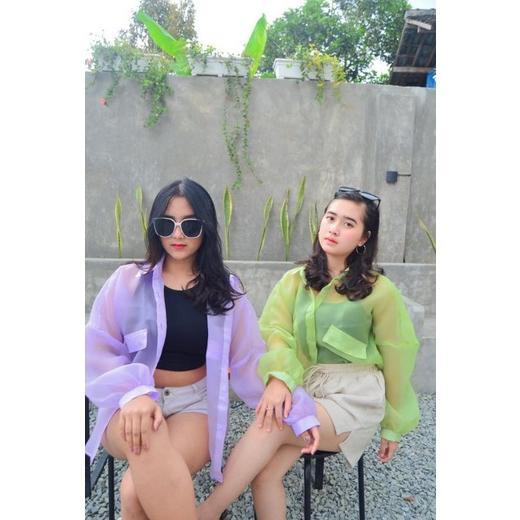 Organza Shirt By Keenanthi / Kemeja Organza / Outer Organza / Organza