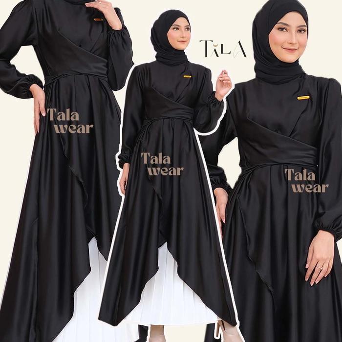 Elena Dress - Gamis Pesta Tunik Dress Kondangan Maxmara Silk By Tala
