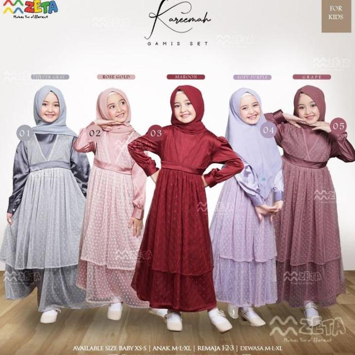 Zeta | Set Gamis Kids Tile Series "Kareema Series"