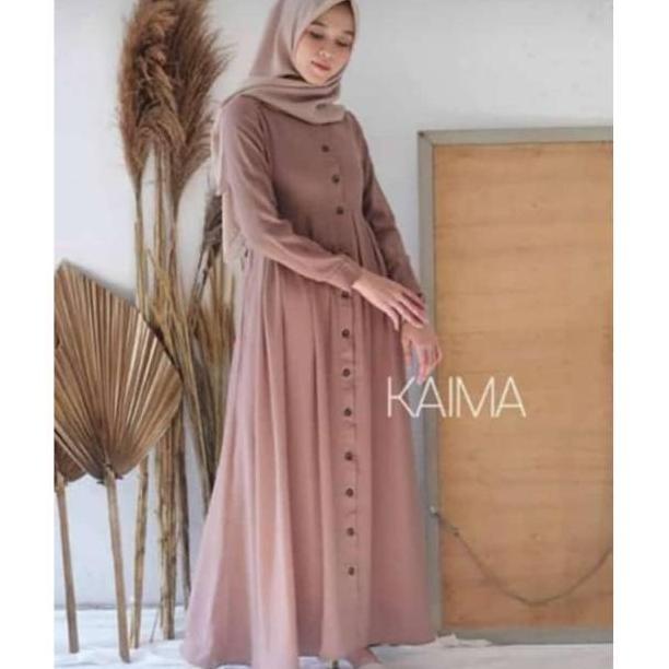 Kaima Maxy / Gamis Kaima / Kaima Dress / Gamis Wanit / Gamis Kancing /