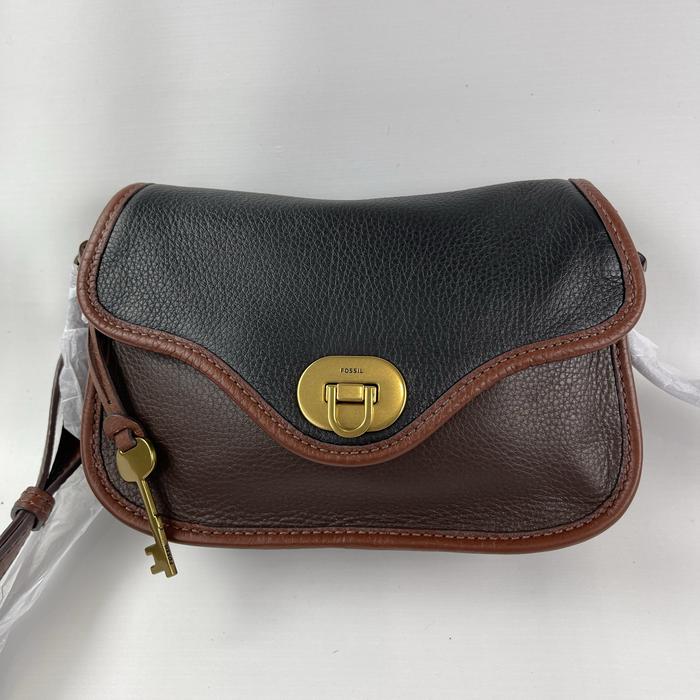 FOSSIL Heritage Flap Crossbody Espresso