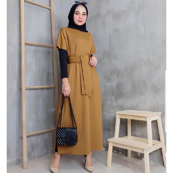 Outfit Dress Casual Kondangan Gamis Remaja Zaput Gamis Wanita Terbaru