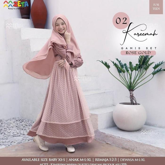 Gamis Silk Anak Kareema Series Pesta Mewah By Zeta Outfit | Dress