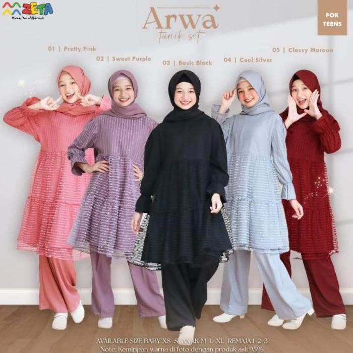 Set Tunik Anak Arwa Zeta