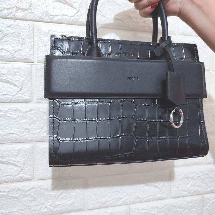 PRELOVED TAS PEDRO CROCO ORIGINAL BAG SLING SATCHEL