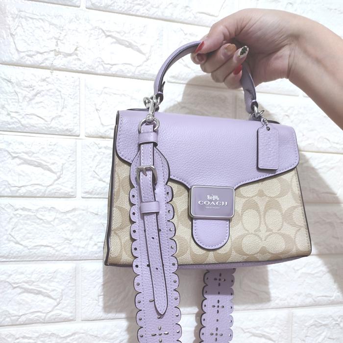 TAS COACH PEPPER LILAC BAG ORIGINAL USA UNGU PRELOVED