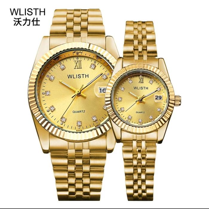 WLISTH Jam Tangan Couple Quartz Wanita dan pria
