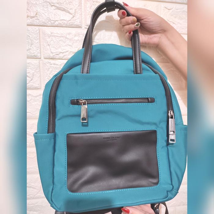 PRELOVED TAS BACKPACK KENNETH COLE ORIGINAL USA RANSEL BAG BLUE