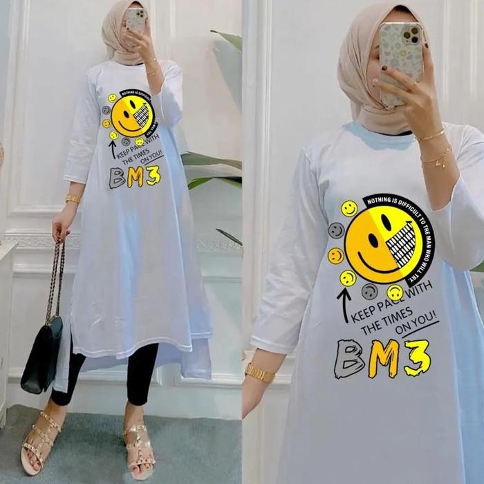 Yurika Midi Jumbo Unique Midi Dress Korean Style Outfit Wanita Mid