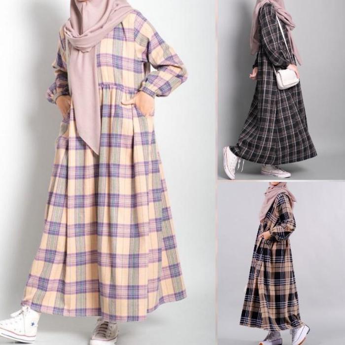 Gingham Maxi Flanel By Outfit_O