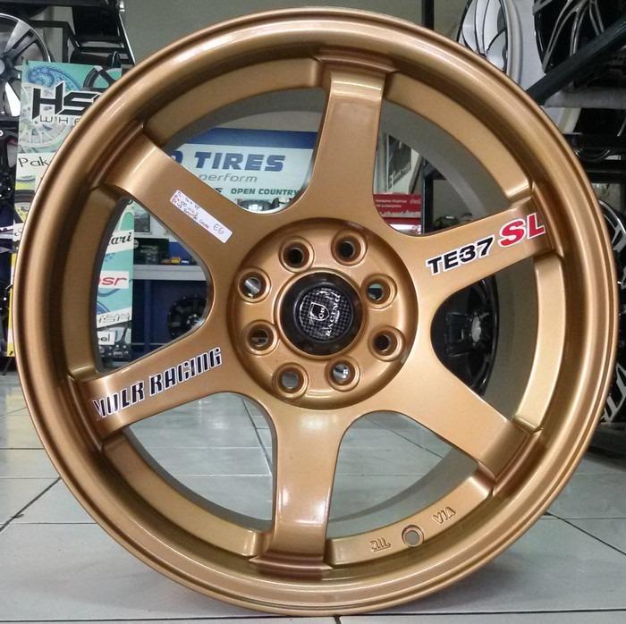 VELG MOBIL TE37 RING 16 BRONZE UNTUK YARIS JAZZ BALENO AVANZA
