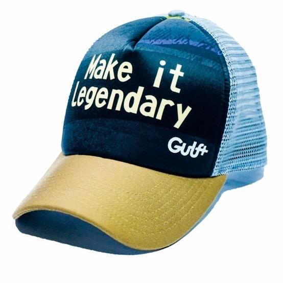 Topi Gulf Golden Text Trucker Cup