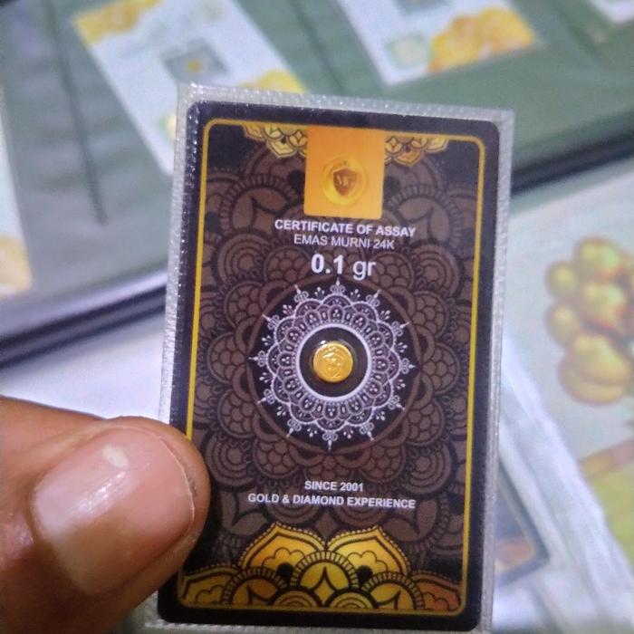 minigold 0,1 gram kemasan baru