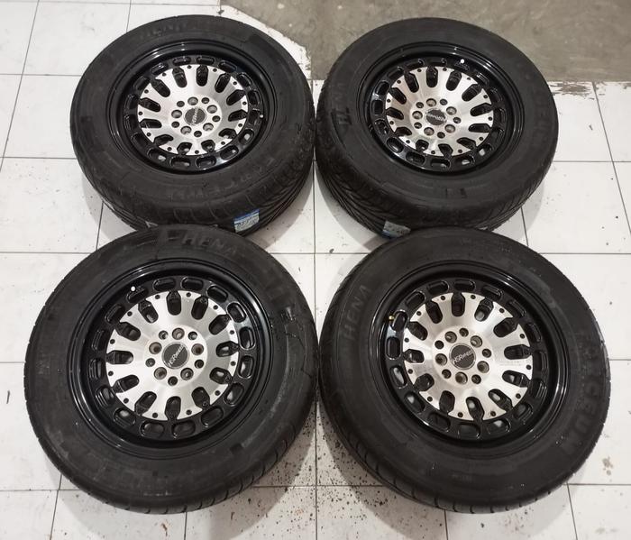 Velg Mobil Bekas Myth 07 Ring 16 Lobang 5x100/5x114,3 + Ban 225 55 R16