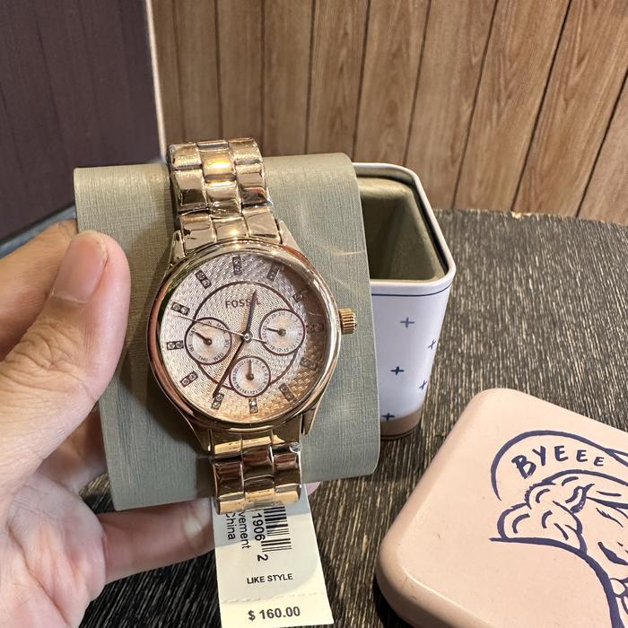 Jam Tangan Wanita Fossil BQ1561 Rose Gold