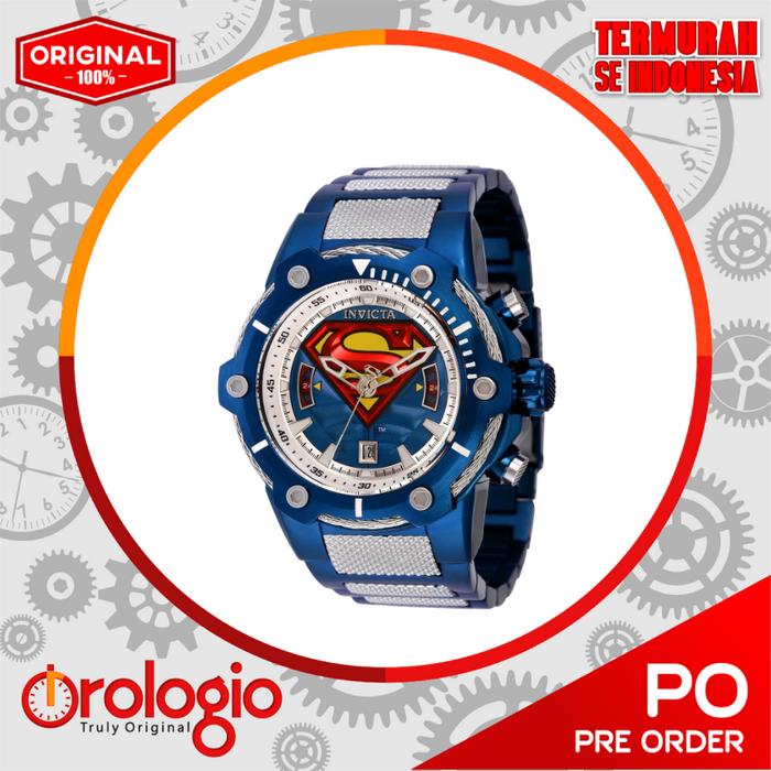 Invicta DC Comics Superman Men's Watch - 53mm, Blue, Steel (41187)
