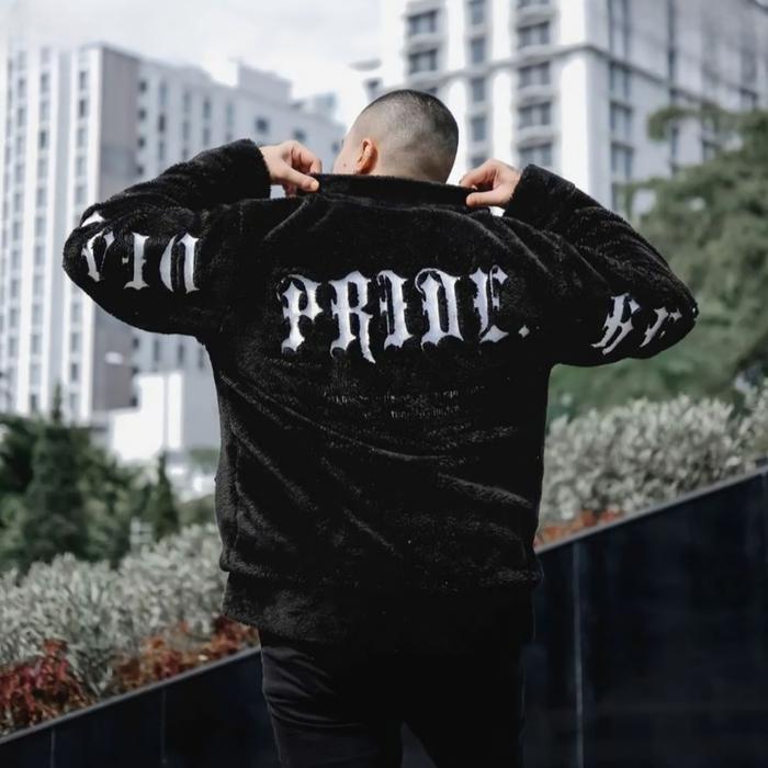 Slvhx Sherpa Jacket Fullzip Pride Black | Jaket Sherpa