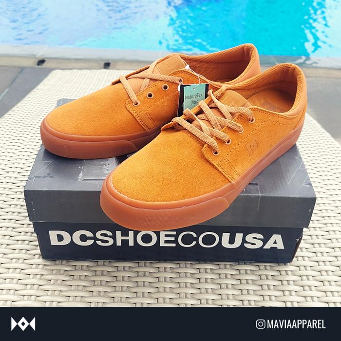 DC Trase SD Brown Gum Shoes - Sepatu 100% Original