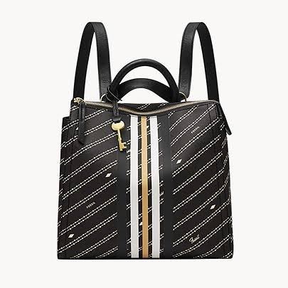 Fossil Parker Small Backpack Black Bone