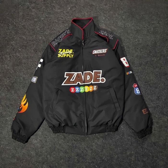 Nascar Jacket Vintage Zade Supply Racing Black / Jaket Nascar