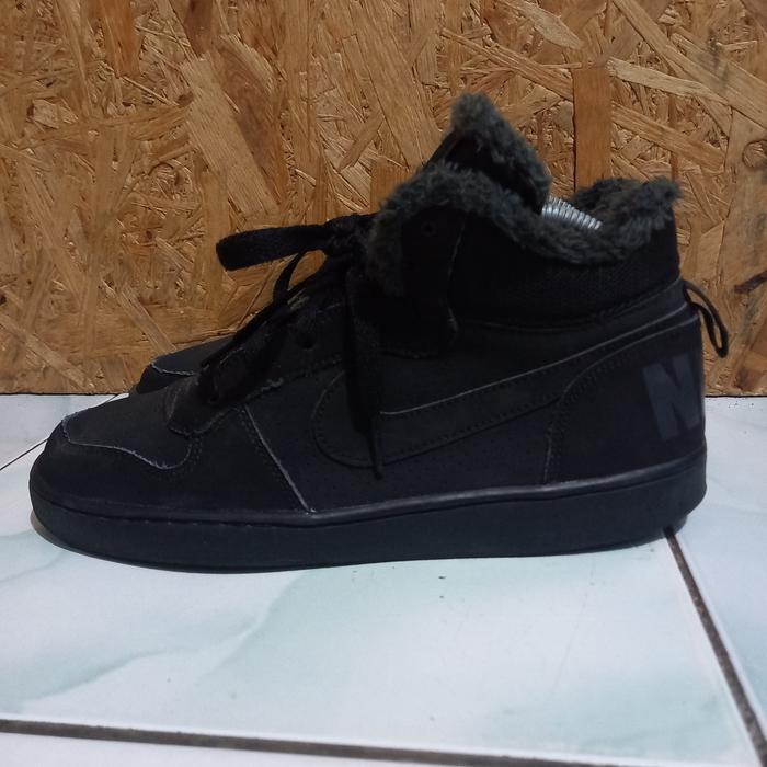 Nike Court Borough Mid Full Black - Second - Size 40 / 25 cm