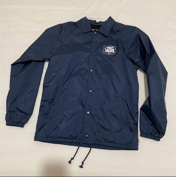 COACH / WINDBREAKER JACKET NAVY VANS