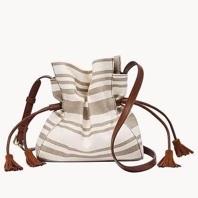 Fossil Rayna Drawstring Neutral Stripe