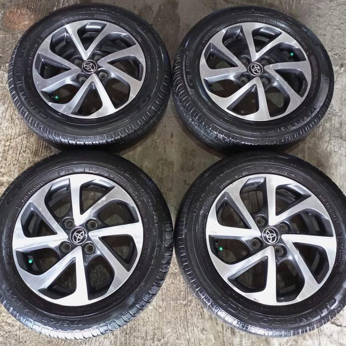 Velg mobil bekas murah STD agya trd R14 bonus ban