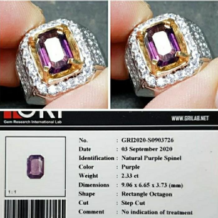 Natural Spinel Batu Permata Spinel Ada Blue Red Spinel Like Safir